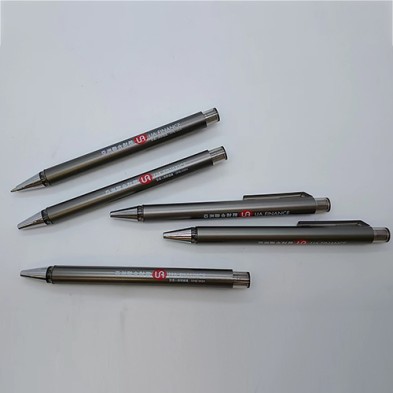 Flat metal pen-UA Finance